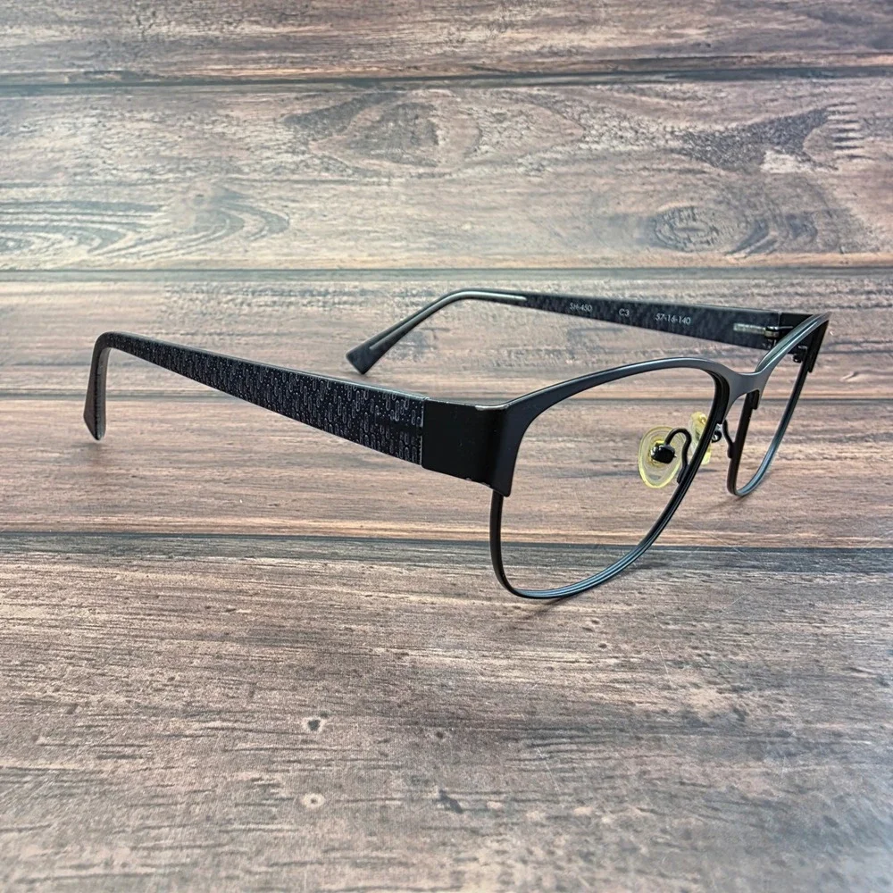 Scott Harris Europa SH-450 C3 Black Metal Cat‎ Eye Eyeglass Frames 57-16-140